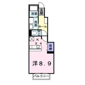 ワンルーム 間取り図