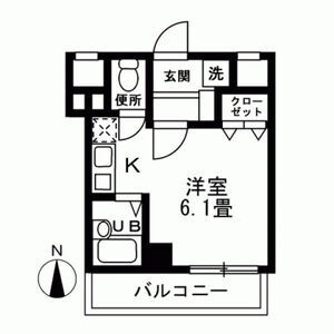 ワンルーム 間取り図