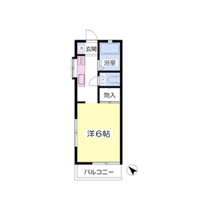 ワンルーム 間取り図