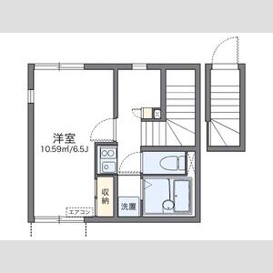 1K 間取り図