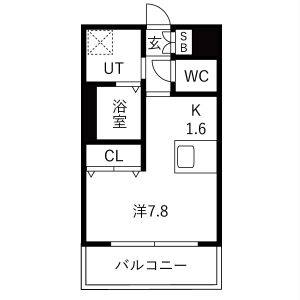 ワンルーム 間取り図