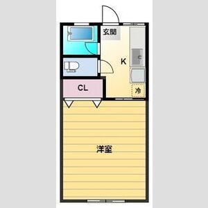 1K 間取り図