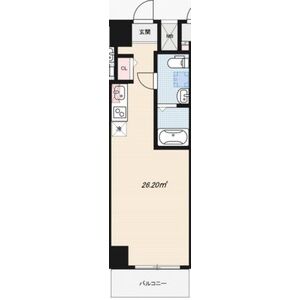 ワンルーム 間取り図