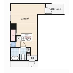 ワンルーム 間取り図