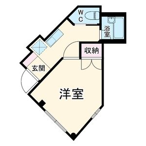 1K 間取り図