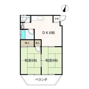 2DK 間取り図