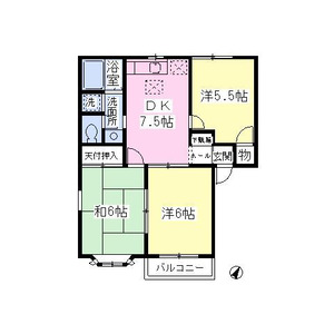 3DK 間取り図