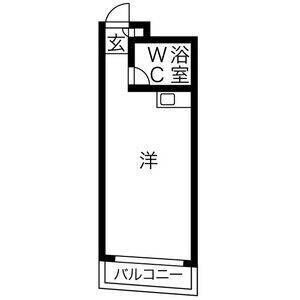 ワンルーム 間取り図