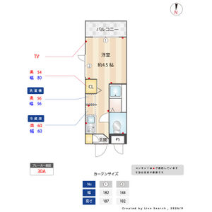 ワンルーム 間取り図