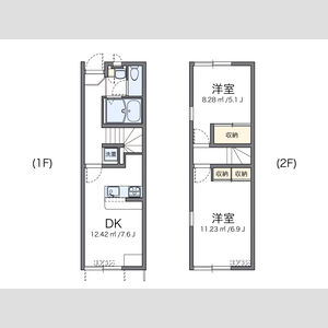 2DK 間取り図