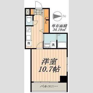 1K 間取り図