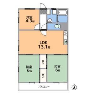 3LDK 間取り図
