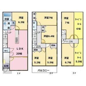 6LDK 間取り図