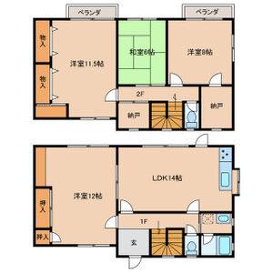 4LDK 間取り図