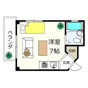 ワンルーム 間取り図