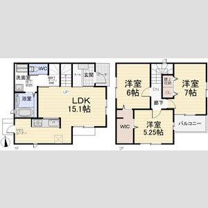 3LDK 間取り図