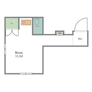 ワンルーム 間取り図