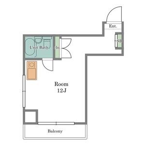 ワンルーム 間取り図