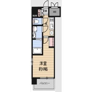 1K 間取り図