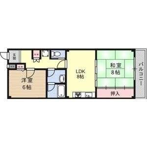 2DK 間取り図