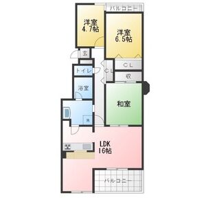 3LDK 間取り図