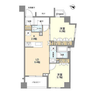 2LDK 間取り図