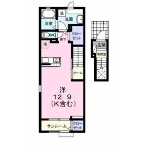ワンルーム 間取り図