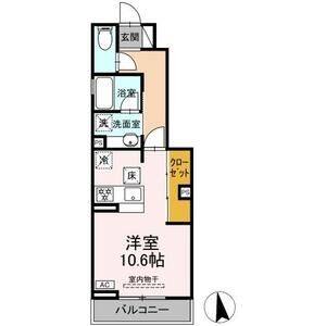 ワンルーム 間取り図