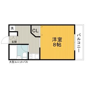 1K 間取り図