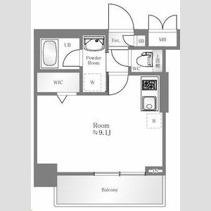ワンルーム 間取り図