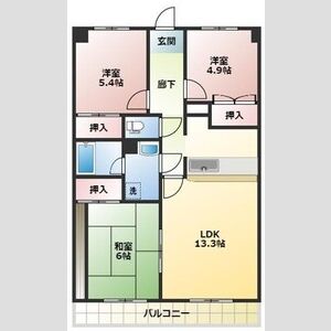 3LDK 間取り図