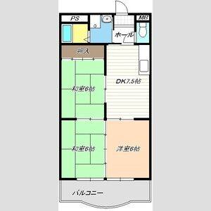 3DK 間取り図