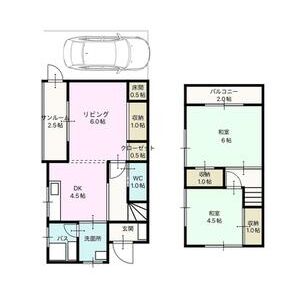 2LDK 間取り図