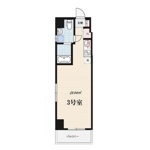ワンルーム 間取り図