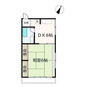 1DK 間取り図
