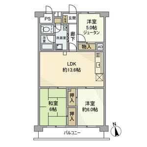 3LDK 間取り図
