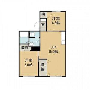 2LDK 間取り図