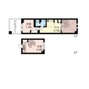 2DK 間取り図