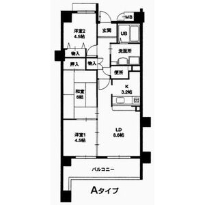 3LDK 間取り図