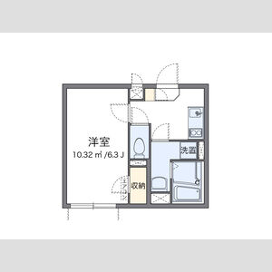 1K 間取り図