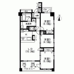 3LDK 間取り図