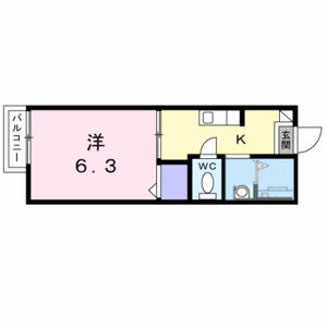 1K 間取り図