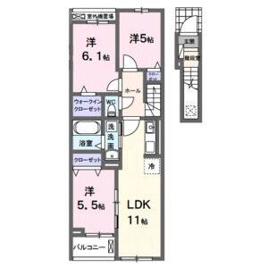 3LDK 間取り図