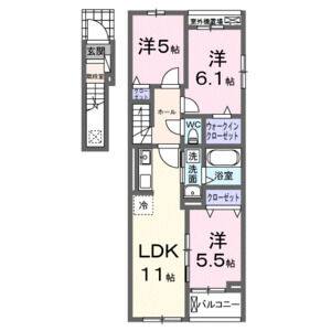 3LDK 間取り図