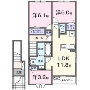 3LDK 間取り図