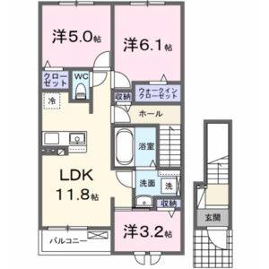 3LDK 間取り図