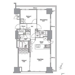 3LDK 間取り図