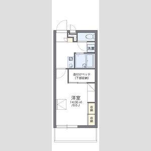 1K 間取り図