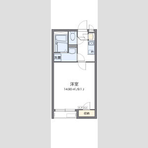 1K 間取り図