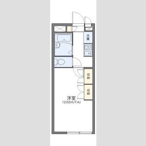 1K 間取り図